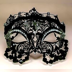 Black Lace Cocktail Mask One of a kind